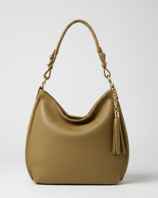 Alessia - Borsa a spalla con tracolla in VERA PELLE - Forte dei Marmi Collection