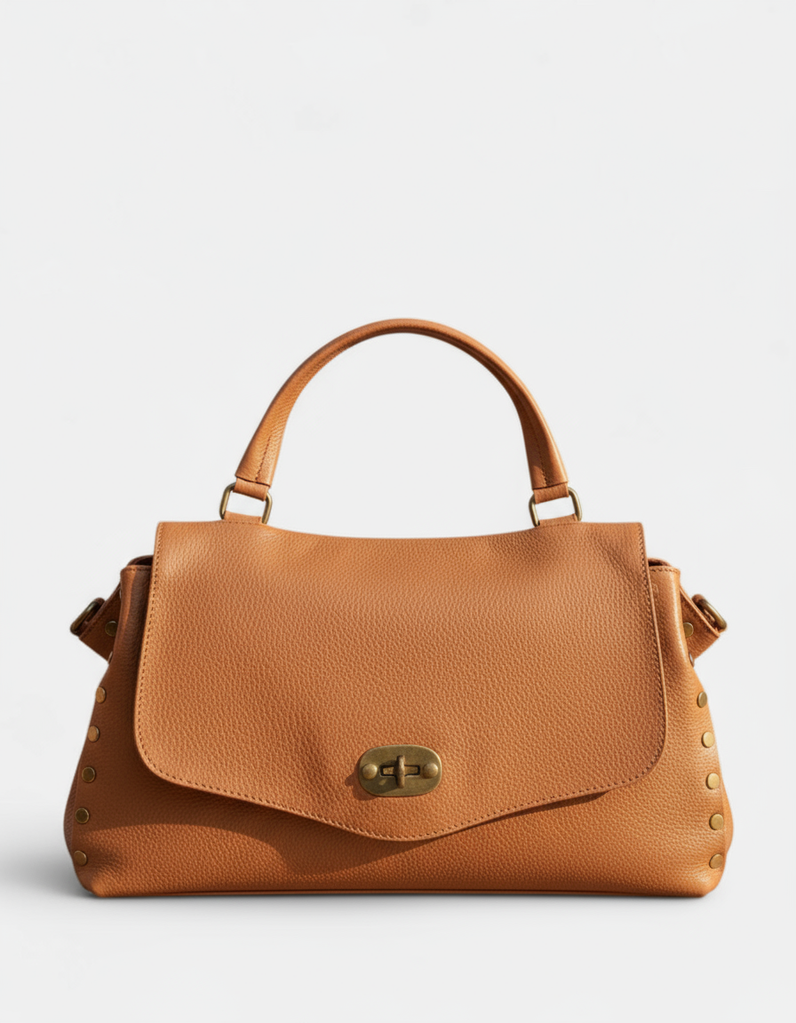 Amelia - Borsa Postina in Vera Pelle - Made in Italy