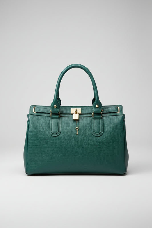 Stefania - Borsa a mano in vera pelle con tracolla - Made in Italy - Le Borse di Forte dei Marmi