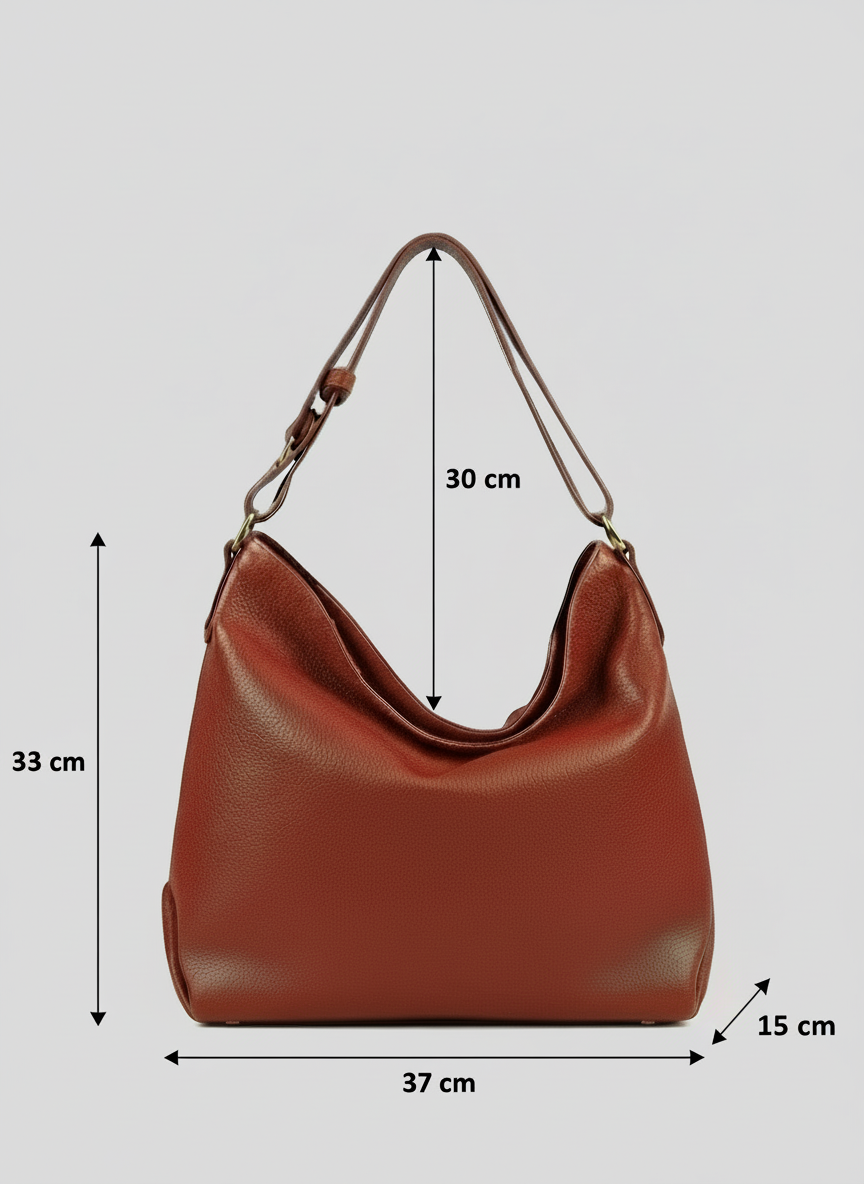 Paola - Borsa a Spalla in Vera Pelle Made in Italy - Le Borse di Forte dei Marmi