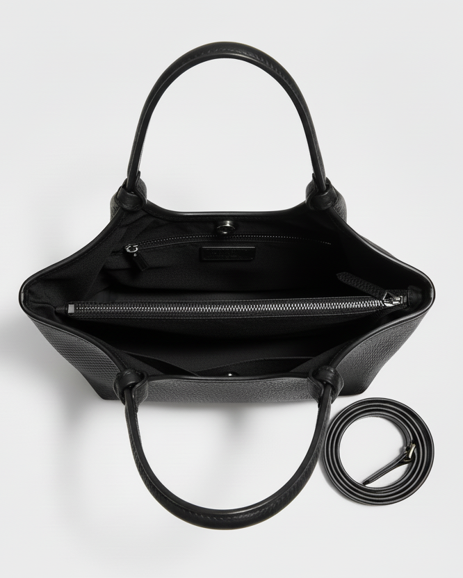 Laura - Borsa a mano con tracolla in Vera Pelle - Made in Italy - Le Borse di Forte dei Marmi