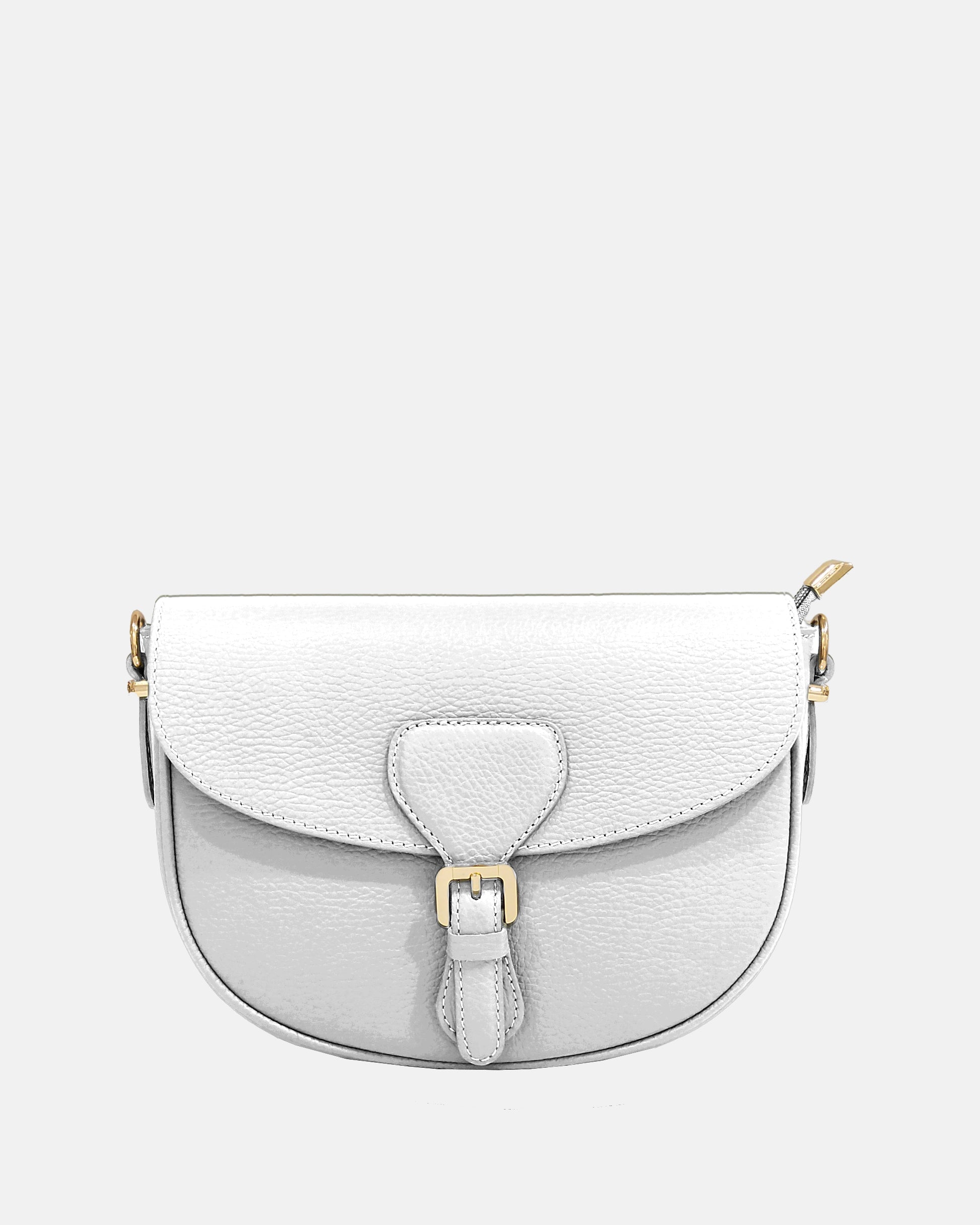 AllSaints HALF MOON - Borsa a tracolla - silver-coloured/nero