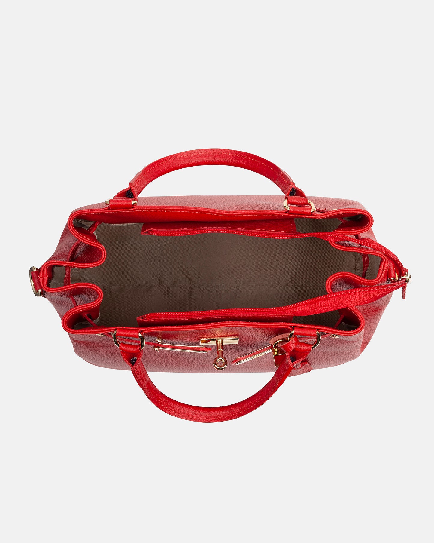 Stella - Borsa a mano con Tracolla in Vera Pelle - Made in Italy