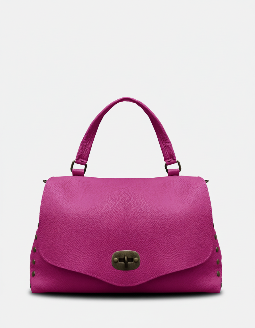 Amelia M  - Borsa Postina in Vera Pelle - Made in Italy