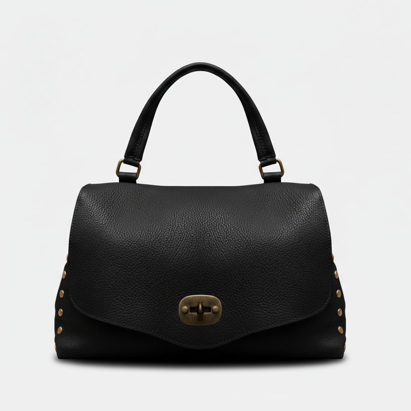 Amelia M  - Borsa Postina in Vera Pelle - Made in Italy