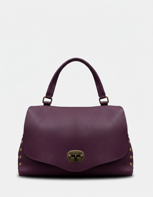 Amelia M  - Borsa Postina in Vera Pelle - Made in Italy