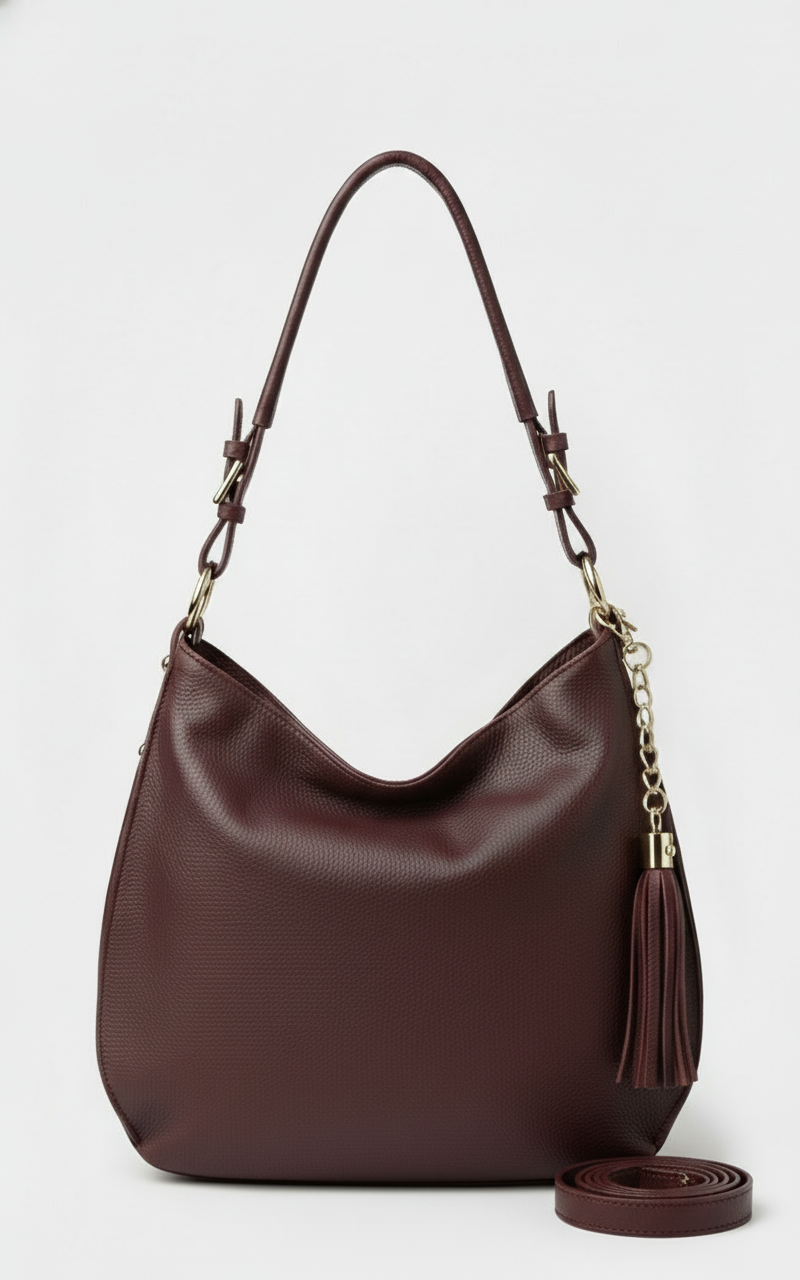 Alessia - Borsa a spalla con tracolla in VERA PELLE - Forte dei Marmi Collection