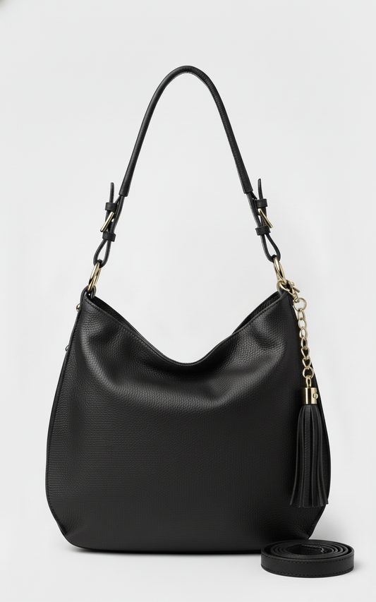 Alessia - Borsa a spalla con tracolla in VERA PELLE - Forte dei Marmi Collection