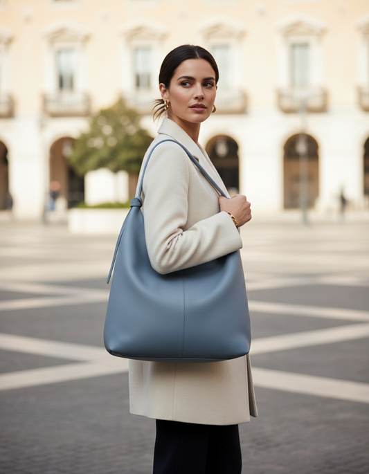 Chiara - Borsa a Spalla in Vera Pelle - Made in Italy - Le Borse di Forte dei Marmi