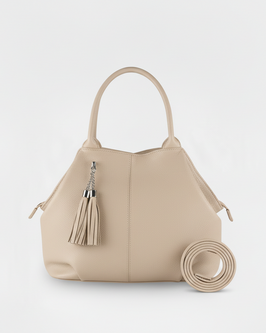 Chicca - Borsa a mano con tracolla in Vera Pelle - Made in Italy - Collezione Forte dei Marmi