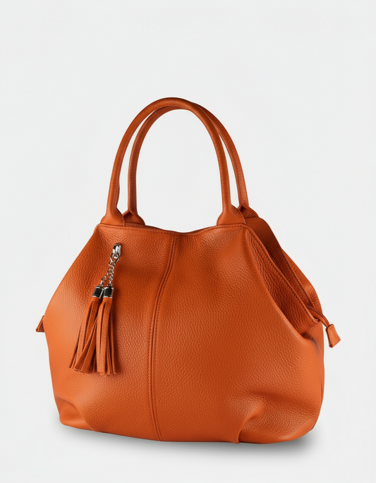 Chicca - Borsa a mano con tracolla in Vera Pelle - Made in Italy - Collezione Forte dei Marmi