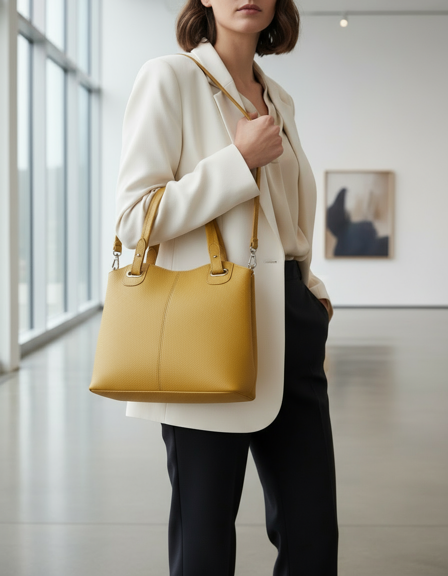 Lola - Borsa in Vera Pelle con tracolla - Le Borse di Forte dei Marmi