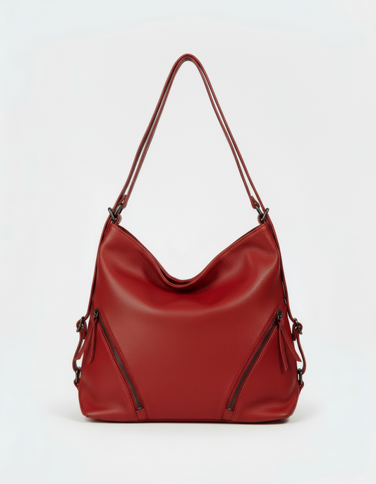 William - Borsa/Zaino in Vera Pelle - Made in Italy - Collezione Forte dei Marmi