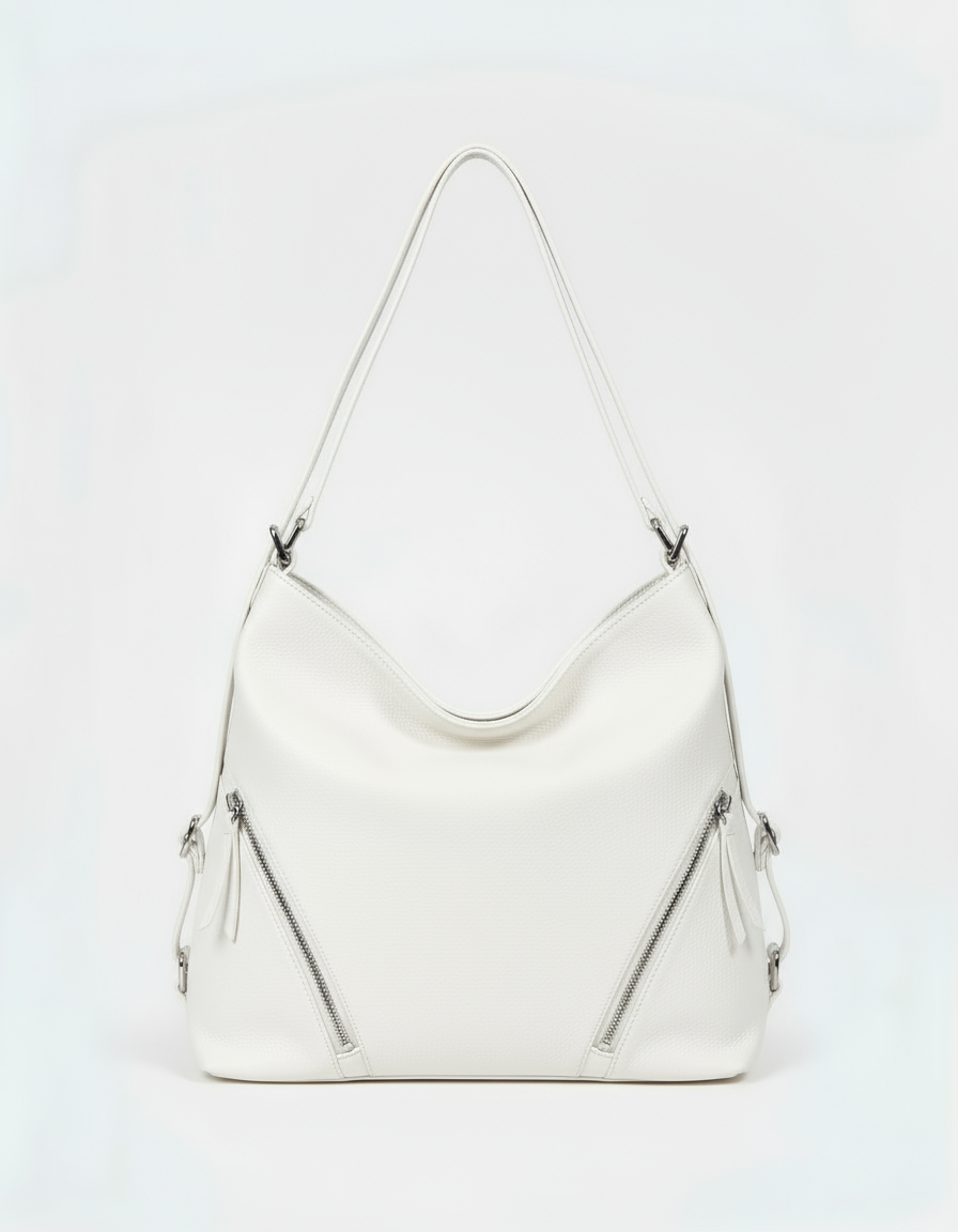 William - Borsa/Zaino in Vera Pelle - Made in Italy - Collezione Forte dei Marmi