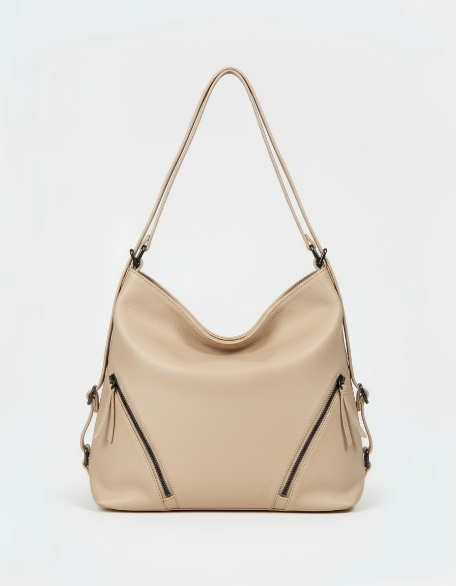 William - Borsa/Zaino in Vera Pelle - Made in Italy - Collezione Forte dei Marmi