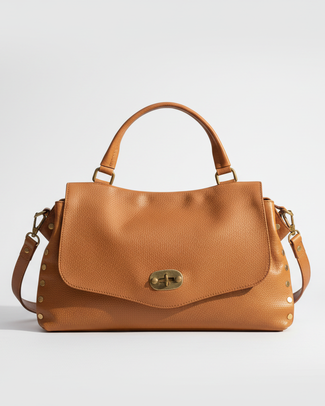 Amelia - Borsa Postina in Vera Pelle - Made in Italy