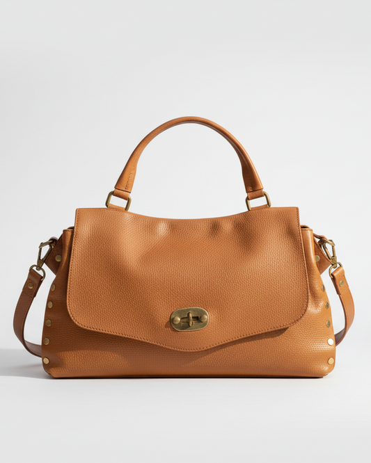 Amelia - Borsa Postina in Vera Pelle - Made in Italy