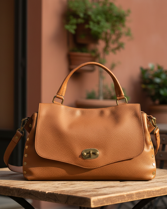 Amelia - Borsa Postina in Vera Pelle - Made in Italy