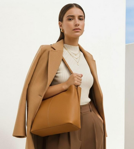 Silvia - Borsa a Spalla in Vera Pelle - LeBorsediFortedeiMarmi