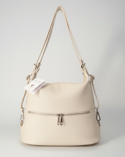 Livia - Borsa/Zaino in Vera Pelle - Made in Italy