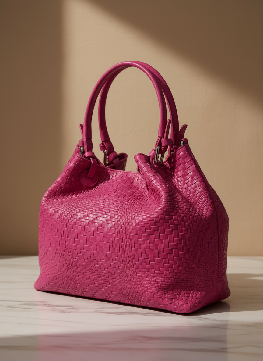 Maya - Borsa a spalla con tracolla in Vera Pelle - Made in Italy