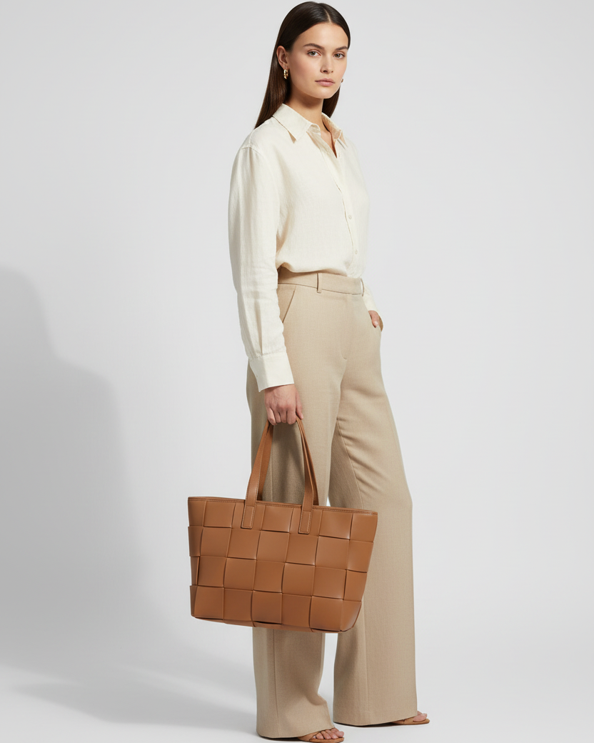 Claudia - Borsa in Vera pelle intrecciata - Made in Italy - Le Borse di Forte dei Marmi