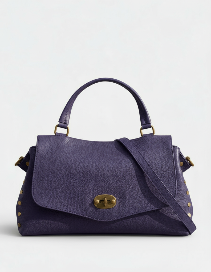 Amelia - Borsa Postina in Vera Pelle - Made in Italy