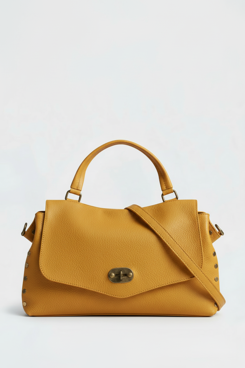 Amelia - Borsa Postina in Vera Pelle - Made in Italy