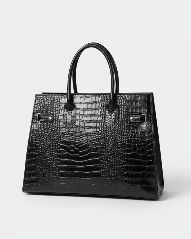 Ginevra - Borsa in Vera Pelle stampa Cocco - Made in Italy - Le Borse di Forte dei Marmi