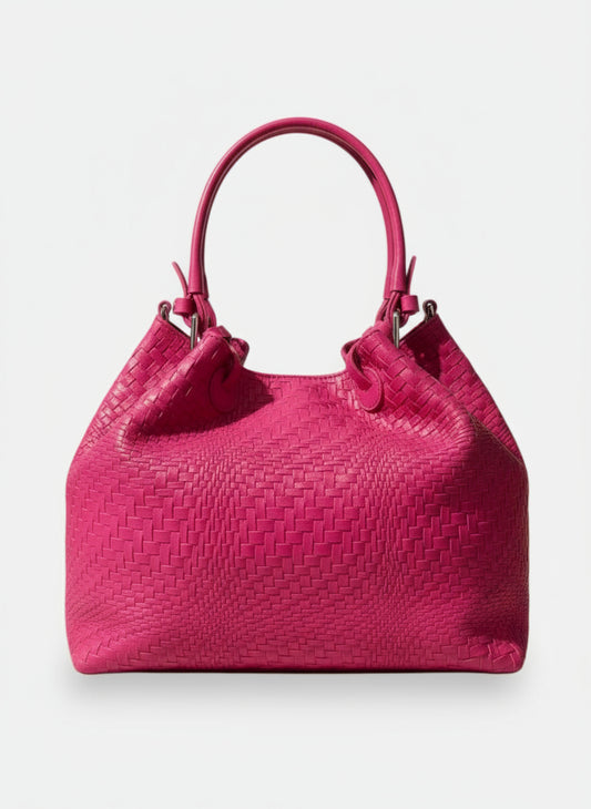 Maya - Borsa a spalla con tracolla in Vera Pelle - Made in Italy