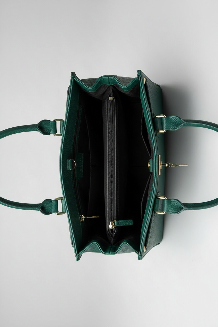 Stefania - Borsa a mano in vera pelle con tracolla - Made in Italy - Le Borse di Forte dei Marmi