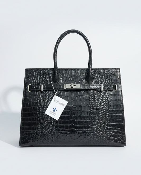 Ginevra - Borsa in Vera Pelle stampa Cocco - Made in Italy - Le Borse di Forte dei Marmi