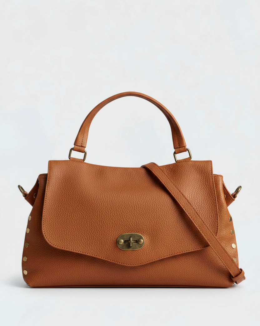 Amelia - Borsa Postina in Vera Pelle - Made in Italy