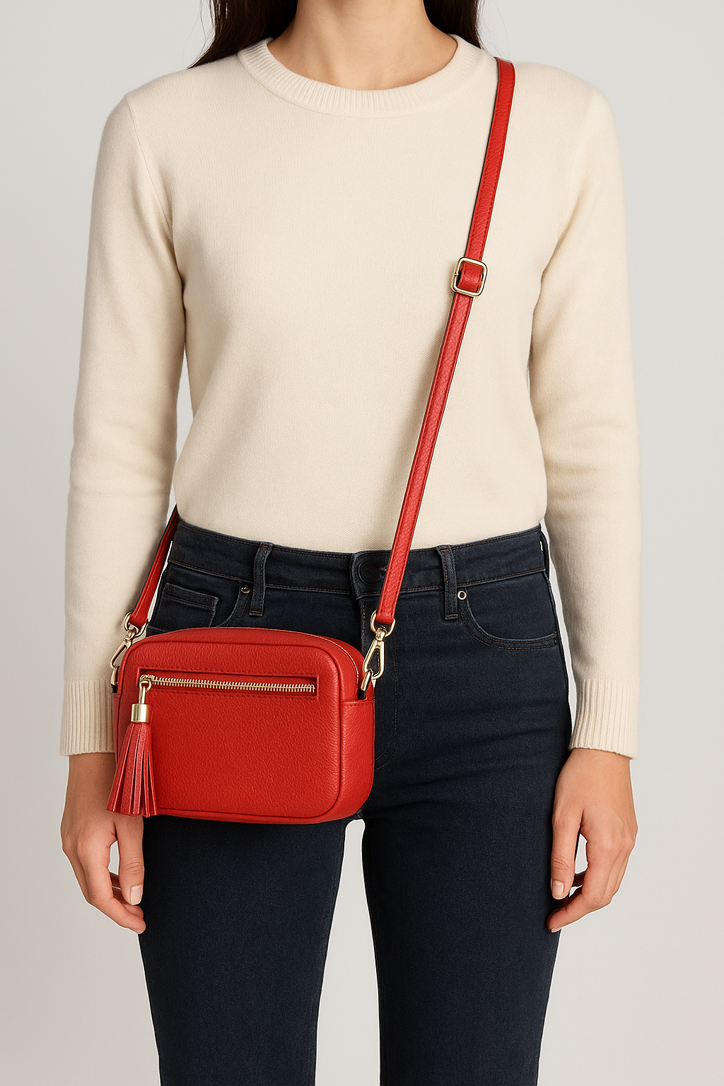 Luna – Borsetta con tracolla in Vera Pelle Made in Italy