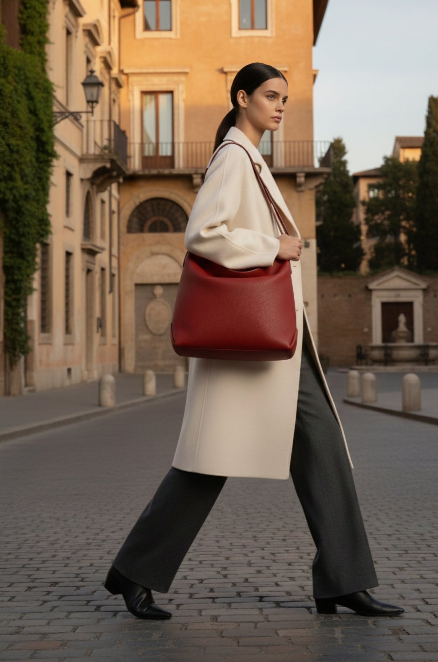 Comoda - Borsa a Spalla in Vera Pelle Made in Italy - Le Borse di Forte dei Marmi